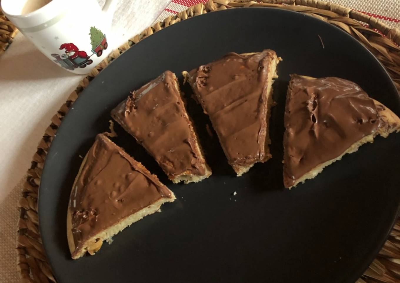 Tortita de avena 🥞 con nocilla 🍫