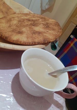 صورة لوصفة كسرة رخساس بدقيق القمح