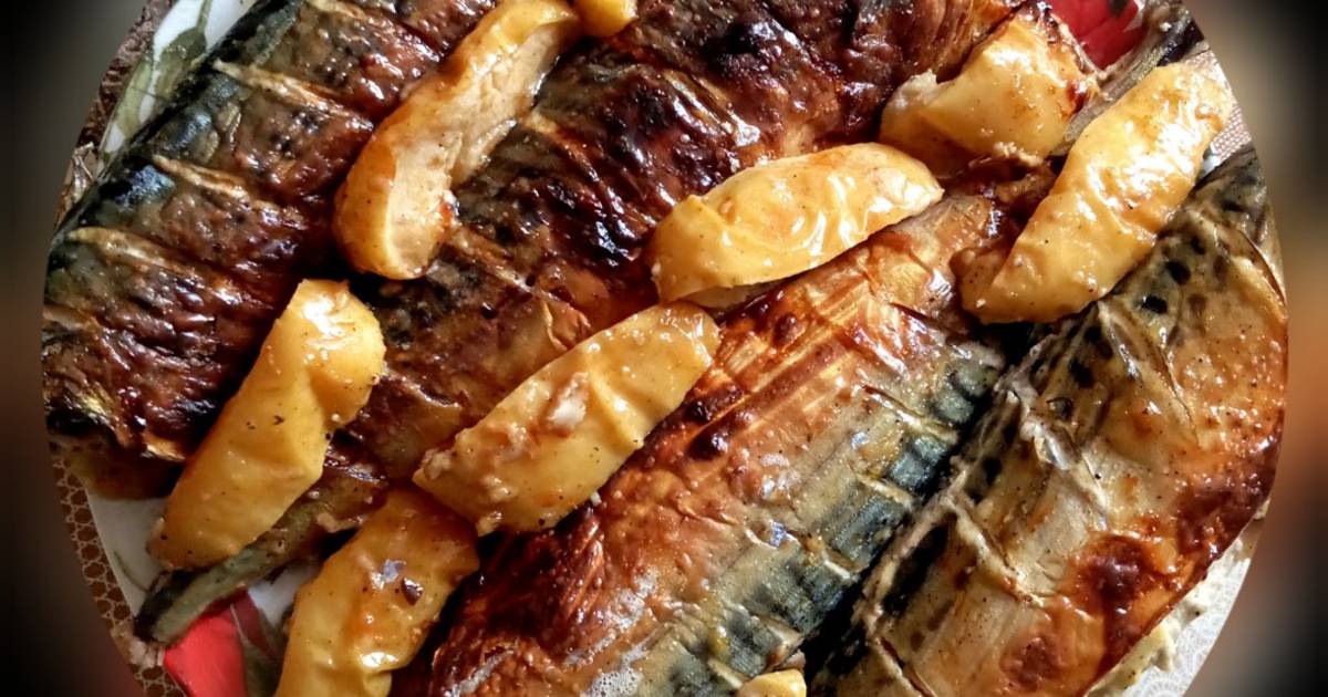 🐟 Скумбрия в духовке с горчицей и майонезом — рецепт с фото