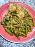 Tajine haricots verts et poulet