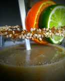 Leche de sésamo, saborizada con piña,mandarina y limones!