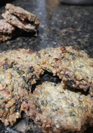 Una foto de Croquetas de remolacha y quinoa