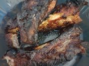 Una foto de cerdo en salsa bbq