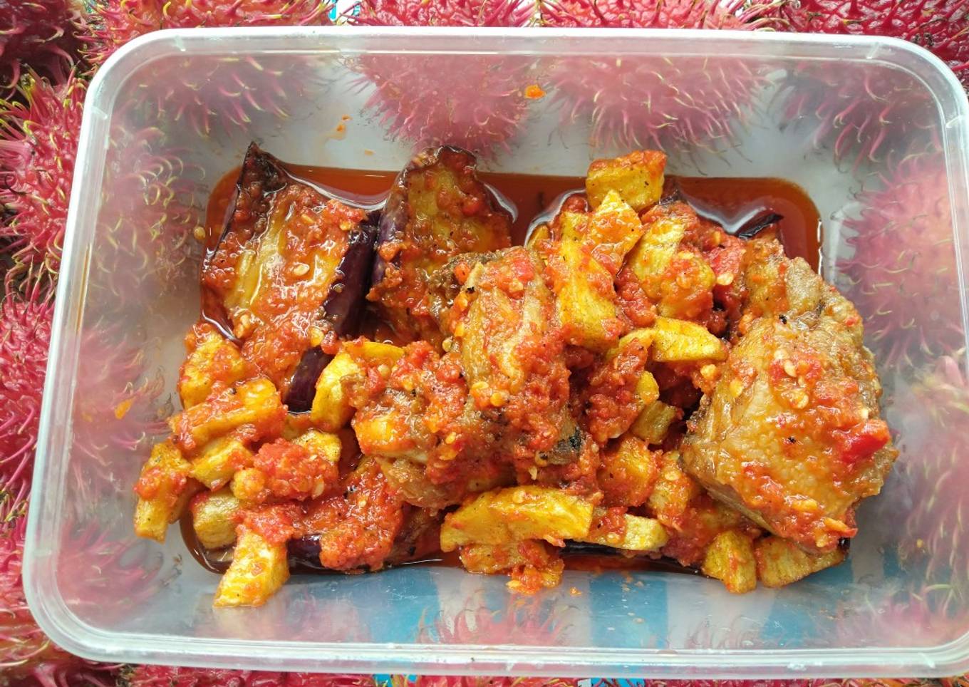 Ayam Terong Kentang Balado