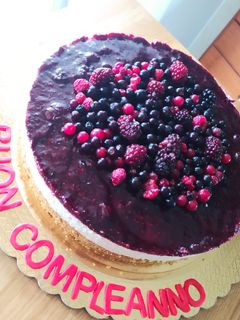 Foto di Cheesecake fredda ai frutti di bosco
