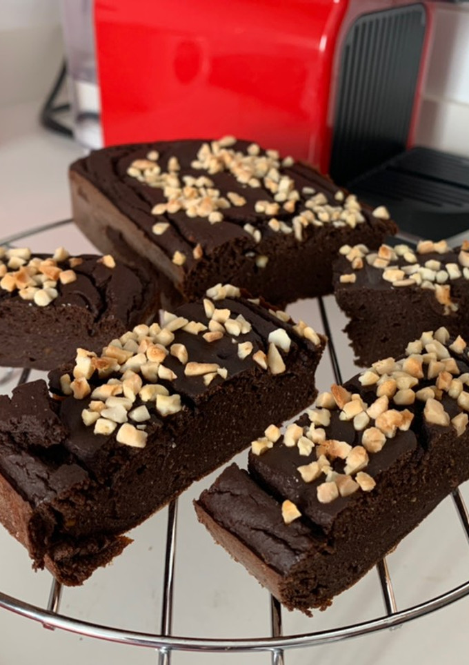 Una foto de Brownie de guisantes, delicioso y súper saludable!