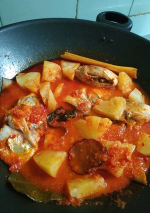 Foto resep Senangin Nenas Asam Pedas Pekat