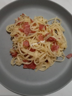 Foto resep 1. Simple creamy fettuccine