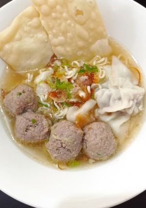 Foto resep Ceritanya Baso Malang 🐄 Pangsit