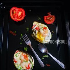 A picture of Baked Avocado Eggs.