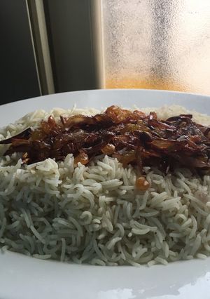 صورة لوصفة رز بالخلطه