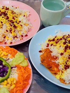 عکسی از دستور زرشک پلو با مرغ