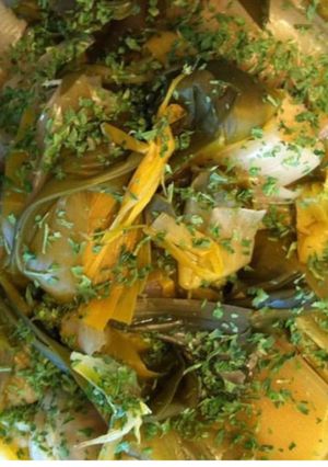 Une photo de Poireaux vinaigrette aux fines herbes
