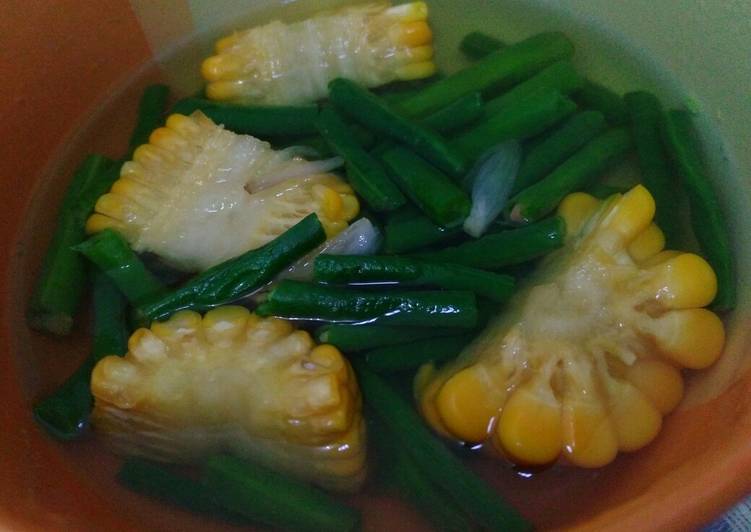 16. Sayur bening jagung kacang panjang 😍😍😍
