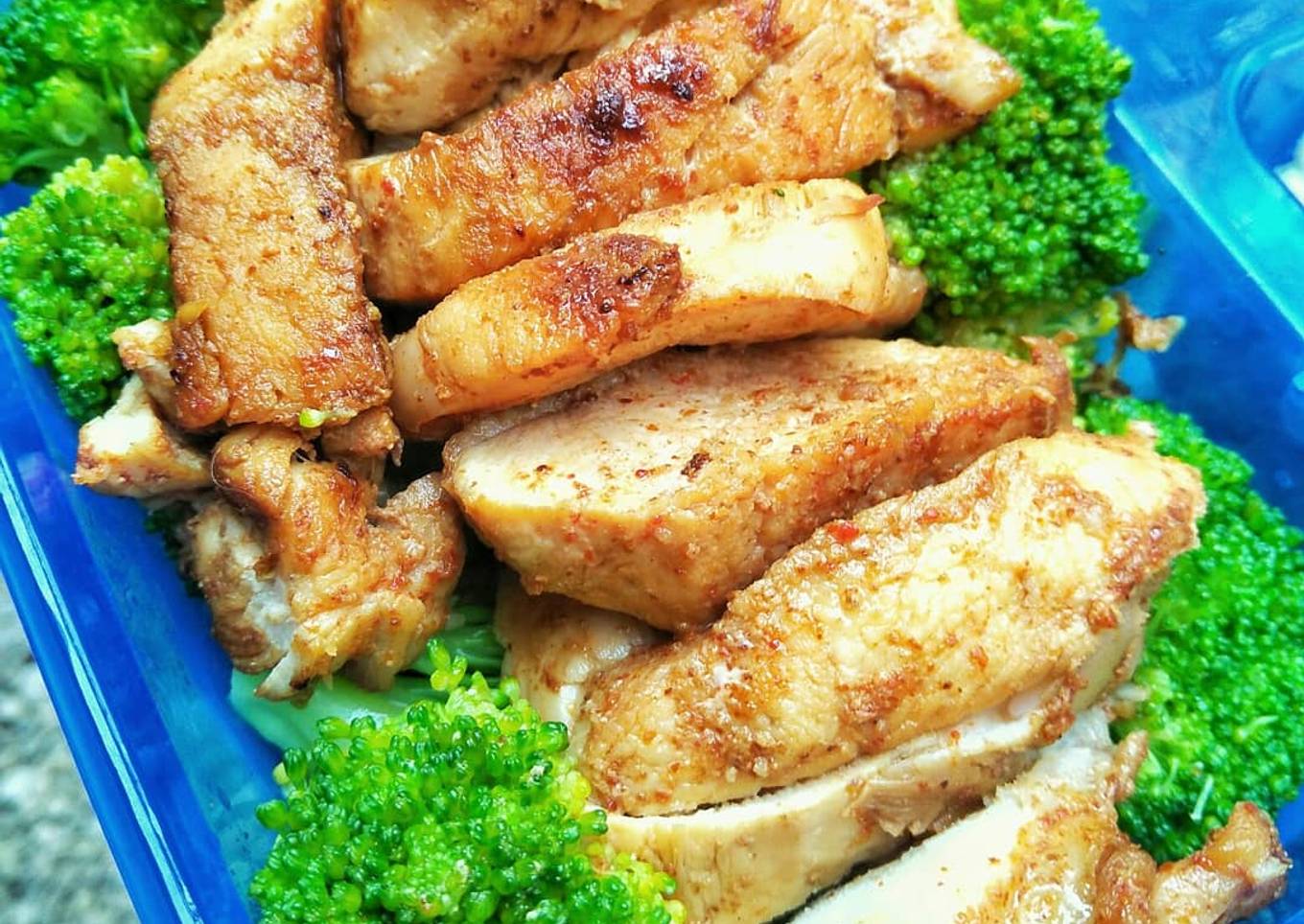Ayam Panggang Brokoli (menu diet enak dan sehat) super gampang!