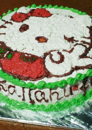 Foto resep Black forest birth day cake + tips menghias unt pemula