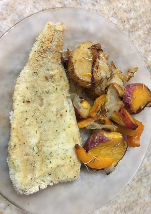 Una foto de Filet de merluza al horno