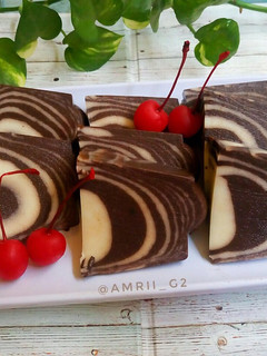 Foto resep Puding Zebra Roti Tawar