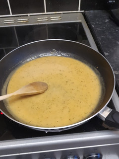 A picture of Homemade chicken gravy.