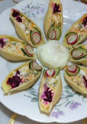 صورة لوصفة سلاطة معكرونه كوكياج