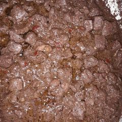 A picture of Marinated kaleji.