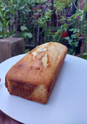 Una foto de Budín de queso crema
