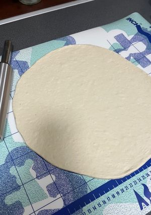 A picture of Homemade pizza dough (kysnuté cesto).
