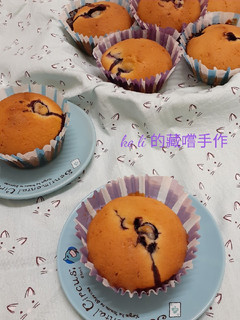 藍莓馬芬杯子蛋糕 的食譜成品照片