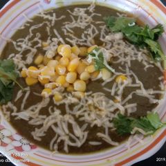 A picture of Cheese corn spinach.