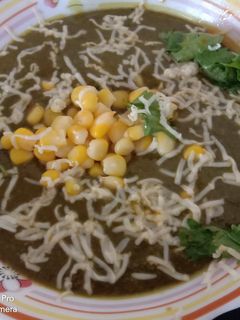 A picture of Cheese corn spinach.