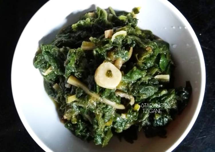 Get Healthy with Makhan saag(Pumpkin leaf curry)