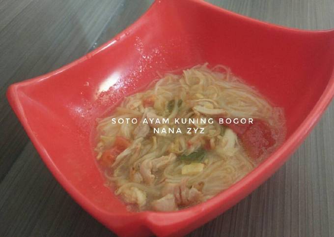 Resep Soto ayam kuning bogor Yang Enak Banget