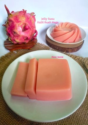Foto resep Jelly Susu Kulit Buah Naga