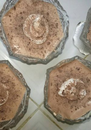 صورة لوصفة موس بالشكولاطة بدون بيض