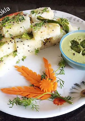 A picture of Rice Flour Dhokla.