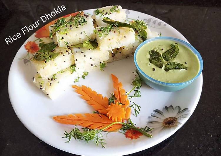 Recipe of Ultimate Rice Flour Dhokla