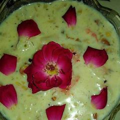 Coconut rose kheer A picture of Coconut rose kheer.