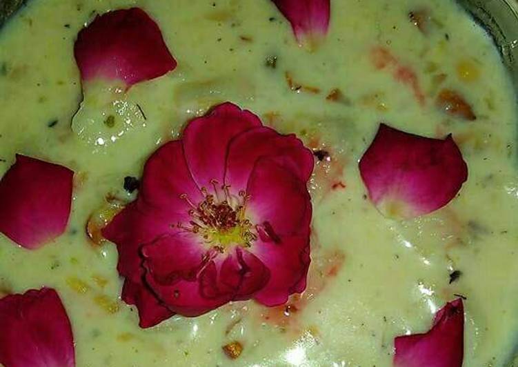 Coconut rose kheer