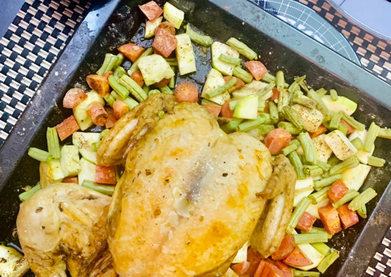Roasted Chicken with vege