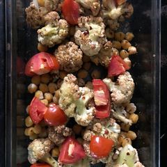 A picture of Flower and Chickpea salad.