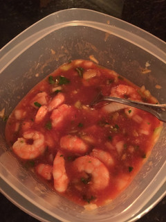 A picture of Shrimp Ceviche .
