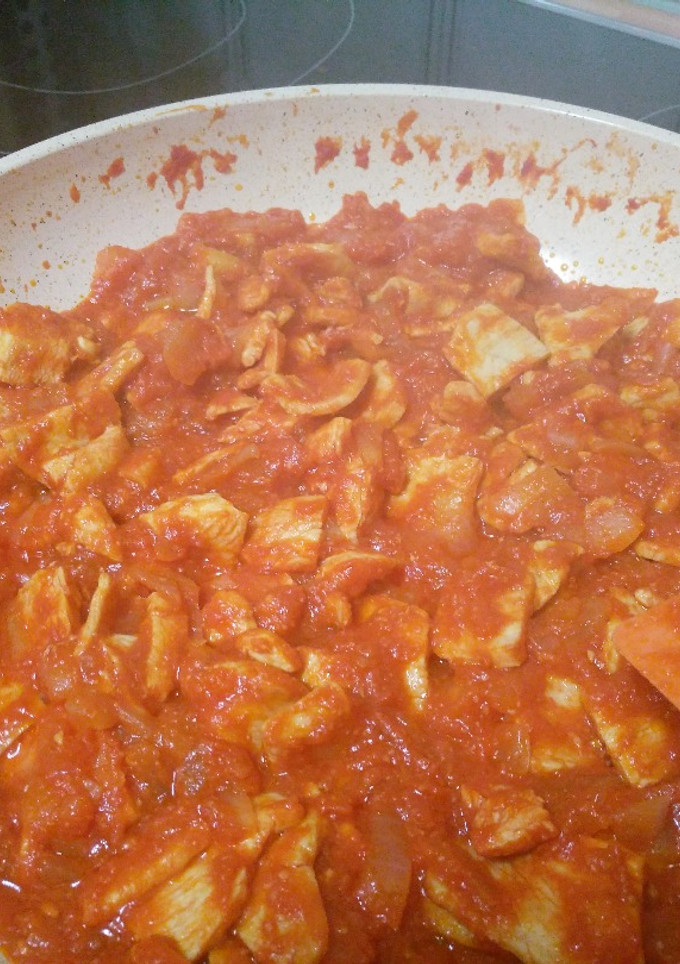 Una foto de Carne con tomate