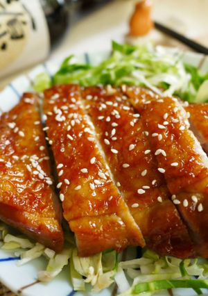 【源釀醬油】照燒雞腿排~(免用油.免醃) 的食譜成品照片