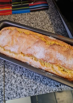 Una foto de Budín de mandarina o naranjas