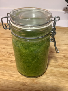 Una foto de Mojo verde canario o Mojo de Cilantro