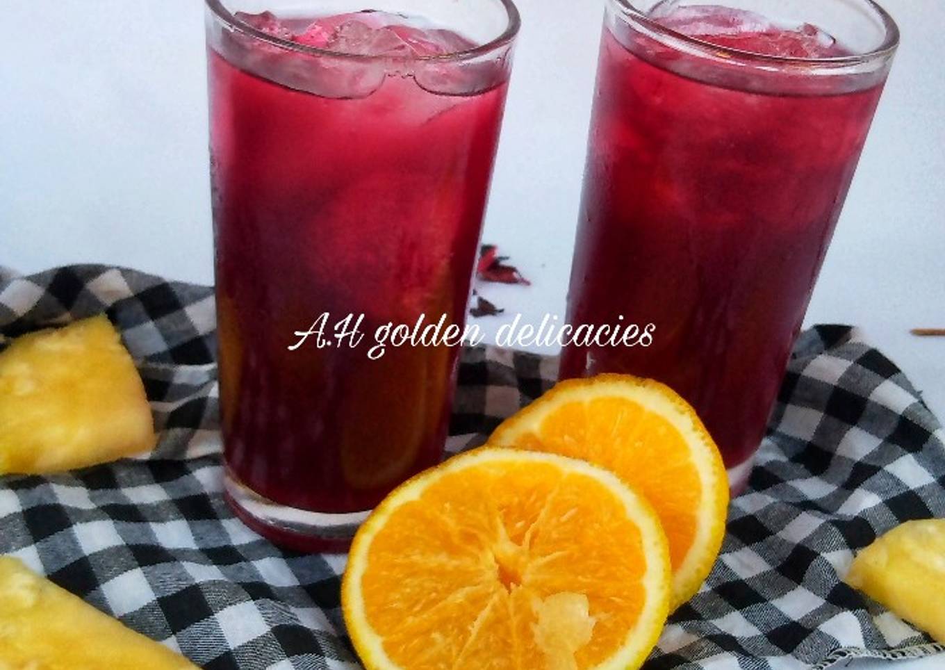 Citrus hibiscus drink