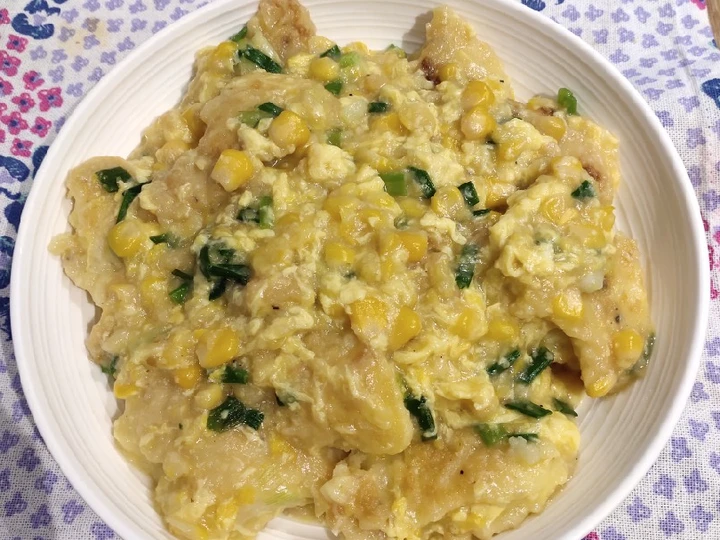 Simple Way Make Recipe Cream Corn with Fish Fillet that is So Delicious, Delicious}
