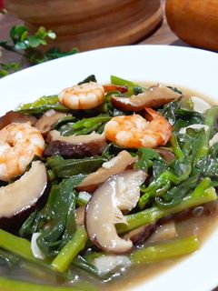 Foto resep CAH DAUN GINSENG UDANG 🌿