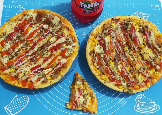 Resep memasak Pizza 🍕 Teflon Maknyus 🤗  nikmat