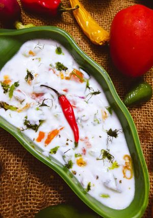 A picture of Vegetable Raita.